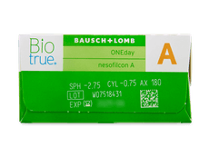 Biotrue ONEday for Astigmatism (90 šošoviek)