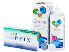 Air Optix for Astigmatism (6 šošoviek) + roztok Gelone 360ml