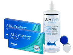 Air Optix Aqua  (2x3 šošovky) + roztok Laim-Care 400ml