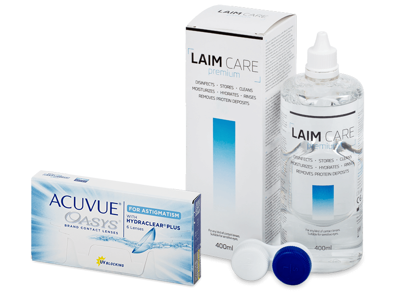 Acuvue Oasys for Astigmatism (6 šošoviek) + Laim-Care 400ml