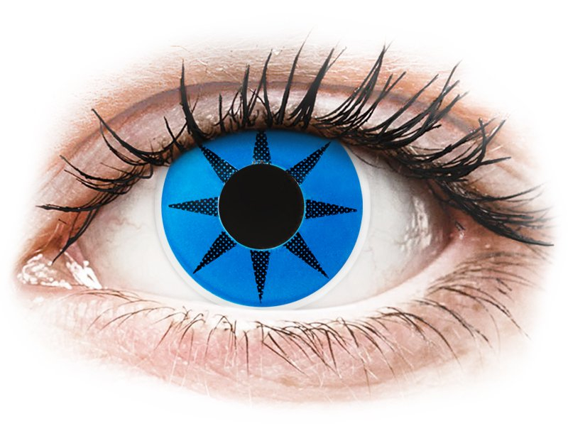 ColourVUE Crazy Lens - nedioptrické (2 šošovky) Blue Star