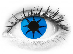 ColourVUE Crazy Lens - Blue Star - nedioptrické (2 šošovky)