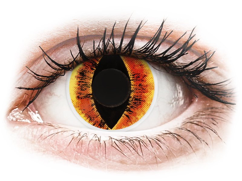 ColourVUE Crazy Lens - nedioptrické (2 šošovky) Saurons Eye