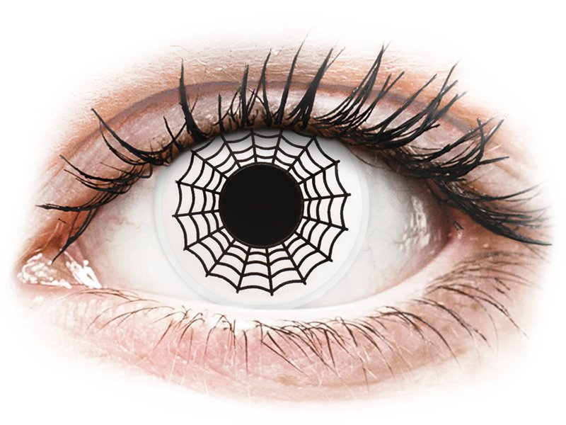 ColourVUE Crazy Lens - Spider - nedioptrické (2 šošovky)