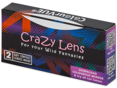 ColourVUE Crazy Lens - White Zombie - dioptrické (2 šošovky)