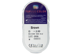 TopVue Color - Brown - dioptrické (2 šošovky)