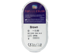 TopVue Color - Brown - nedioptrické (2 šošovky)