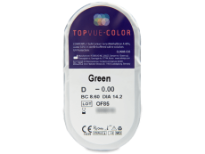 TopVue Color - Green - nedioptrické (2 šošovky)