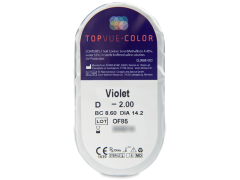 TopVue Color - Violet - dioptrické (2 šošovky)