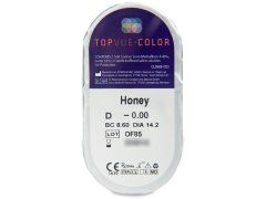 TopVue Color - Honey - nedioptrické (2 šošovky)