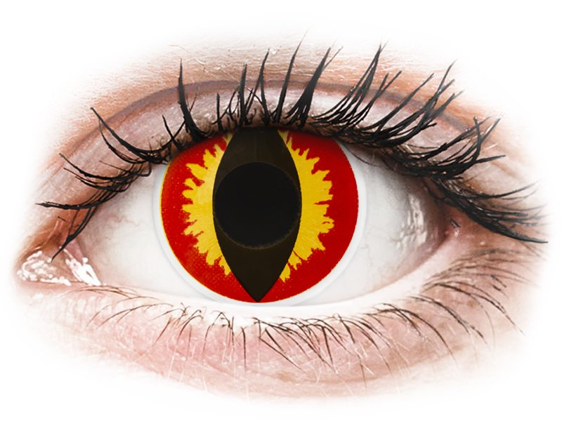 ColourVUE Crazy Lens - nedioptrické jednodenné (2 šošovky) Dragon Eyes