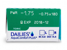 Dailies AquaComfort Plus Toric (30 šošoviek)