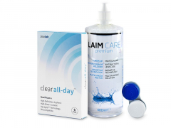 Clear All-Day (6 šošoviek) + roztok Laim-Care 400 ml