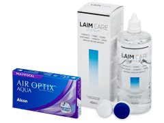 Air Optix Aqua Multifocal (6 šošoviek) + roztok LAIM CARE 400 ml