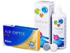 Air Optix EX (3 šošovky) + roztok Gelone 360 ml