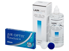 Air Optix plus HydraGlyde (6 šošoviek) + roztok Laim-Care 400 ml