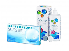 Bausch + Lomb ULTRA (3 šošovky) + roztok Gelone 360 ml