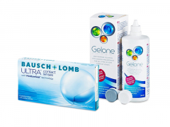 Bausch + Lomb ULTRA (6 šošoviek) + roztok Gelone 360 ml