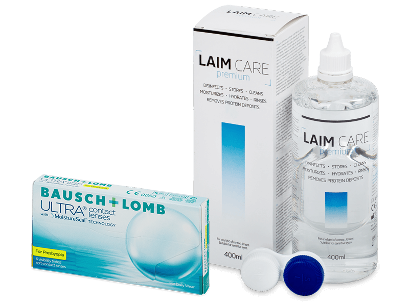Bausch + Lomb ULTRA for Presbyopia (6 šošoviek) + roztok Laim-Care 400 ml
