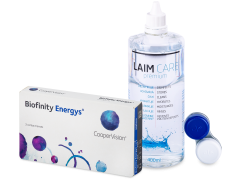 Biofinity Energys (3 šošovky) + roztok Laim-Care 400 ml