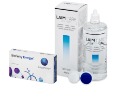 Biofinity Energys (3 šošovky) + roztok Laim-Care 400 ml