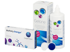 Biofinity Energys (6 šošoviek) + roztok Gelone 360 ml