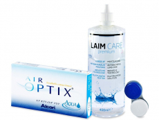 Air Optix Aqua (6 šošoviek) + Laim Care 400ml