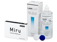 Miru 1 Month Menicon Multifocal (6 šošoviek) + roztok Laim-Care 400 ml