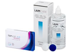 TopVue Air Multifocal (3 šošovky) + roztok Laim-Care 400 ml