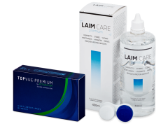 TopVue Premium for Astigmatism (6 šošoviek) + roztok Laim Care 400 ml