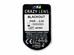 CRAZY LENS - Black Out - dioptrické jednodenné (2 šošovky)