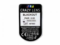 CRAZY LENS - Black Out - nedioptrické jednodenné (2 šošovky)