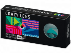 CRAZY LENS - Cat Eye Aqua - nedioptrické jednodenné (2 šošovky)
