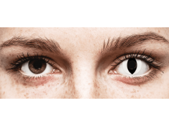 CRAZY LENS - Cat Eye White - nedioptrické jednodenné (2 šošovky)