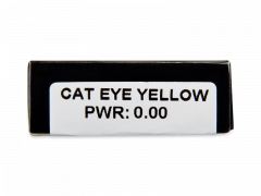 CRAZY LENS - Cat Eye Yellow - nedioptrické jednodenné (2 šošovky)