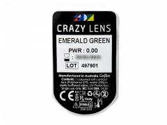 CRAZY LENS - Emerald Green - nedioptrické jednodenné (2 šošovky)