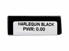 CRAZY LENS - Harlequin Black - nedioptrické jednodenné (2 šošovky)