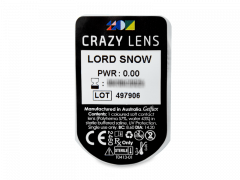 CRAZY LENS - Lord Snow - nedioptrické jednodenné (2 šošovky)