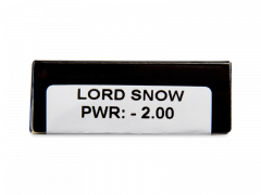 CRAZY LENS - Lord Snow - dioptrické jednodenné (2 šošovky)