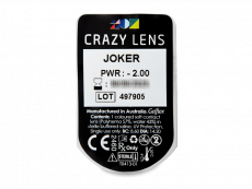 CRAZY LENS - Joker - dioptrické jednodenné (2 šošovky)