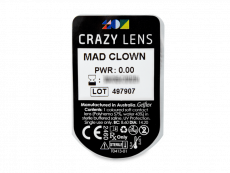 CRAZY LENS - Mad Clown - nedioptrické jednodenné (2 šošovky)