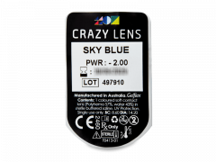 CRAZY LENS - Sky Blue - dioptrické jednodenné (2 šošovky)