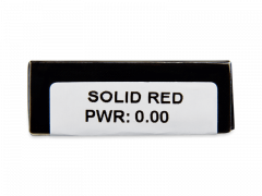 CRAZY LENS - Solid Red - nedioptrické jednodenné (2 šošovky)