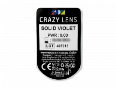 CRAZY LENS - Solid Violet - nedioptrické jednodenné (2 šošovky)