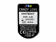 CRAZY LENS - WhiteOut - nedioptrické jednodenné (2 šošovky)