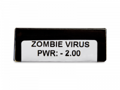 CRAZY LENS - Zombie Virus - dioptrické jednodenné (2 šošovky)