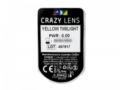 CRAZY LENS - Yellow Twilight - nedioptrické jednodenné (2 šošovky)