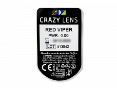 CRAZY LENS - Red Viper - nedioptrické jednodenné (2 šošovky)