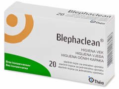 Blephaclean sterilné tampóny na hygienu očného viečka 20 ks 