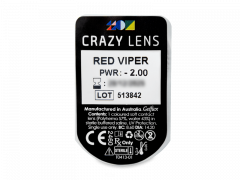 CRAZY LENS - Red Viper - dioptrické jednodenné (2 šošovky)